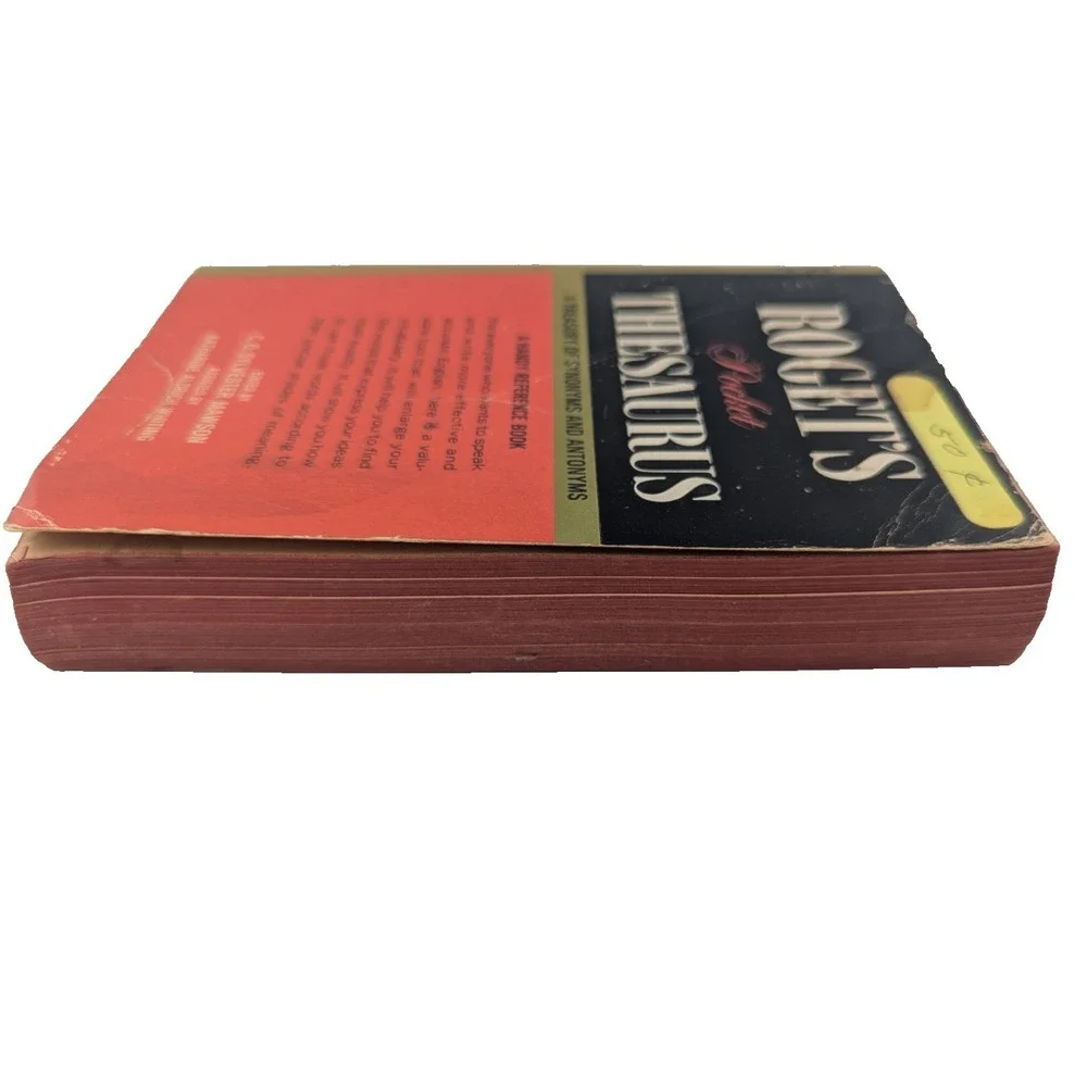 Roget's Pocket Thesaurus Paperback Book C.O. Sylvester Mawson Pocket Books 1968